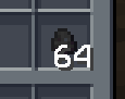 Tiny coal item icon after using the resource pack.