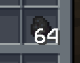 Tiny coal item icon before using the resource pack.